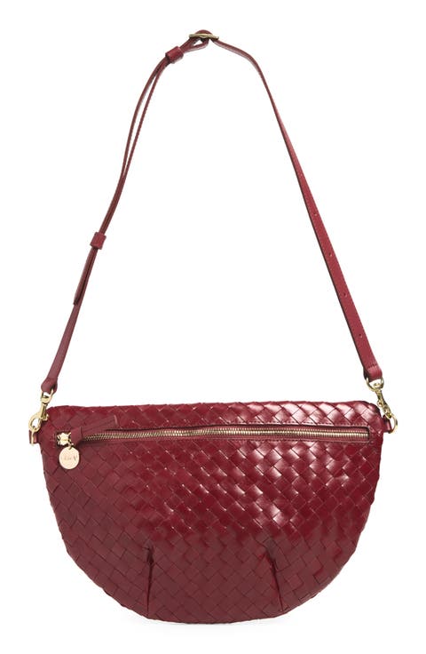 Grande Woven Leather Belt Bag
