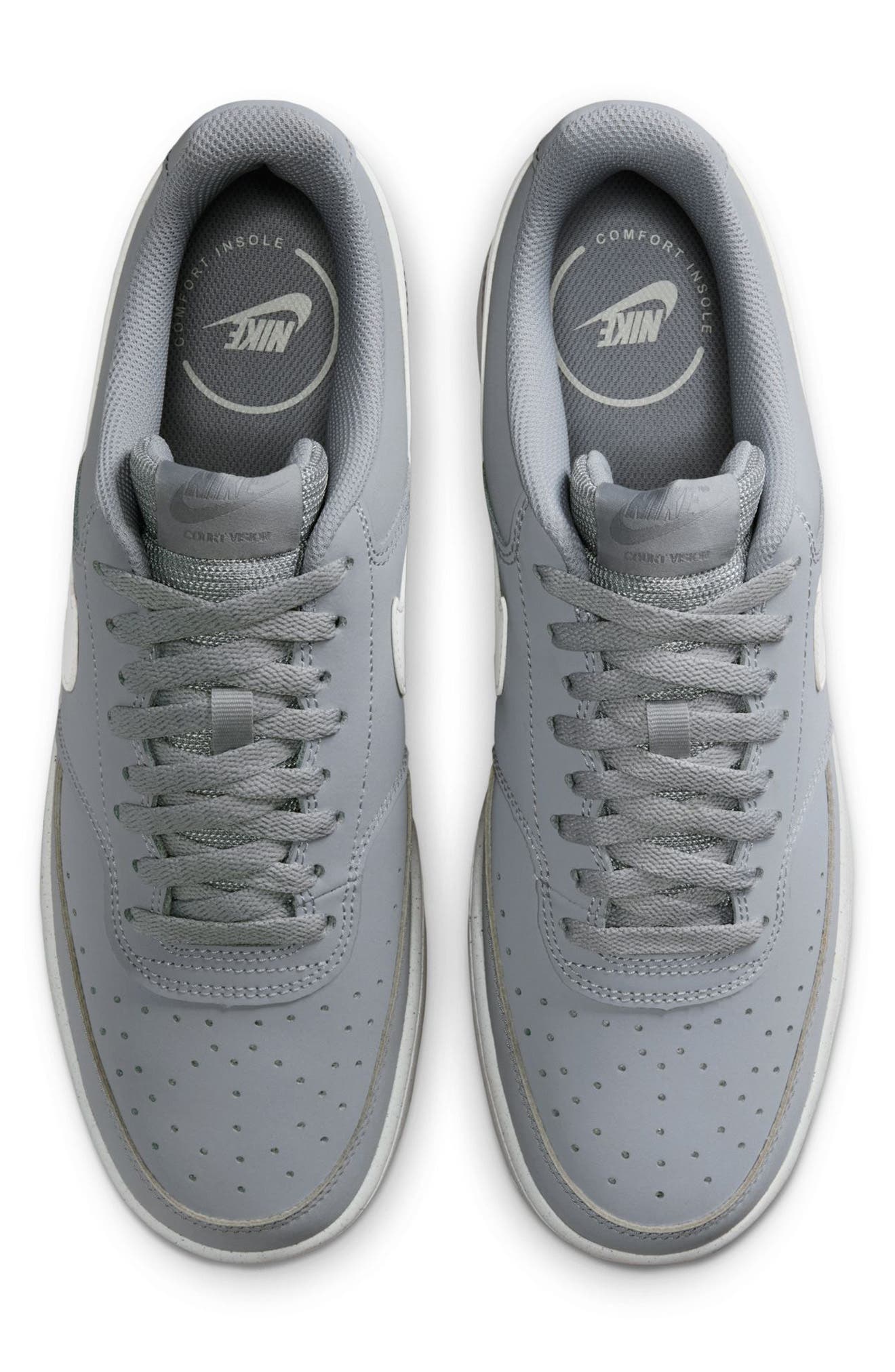 Nike Court Vision Low V2 Sneaker, Alternate, color, Wolf Grey/ Summit White