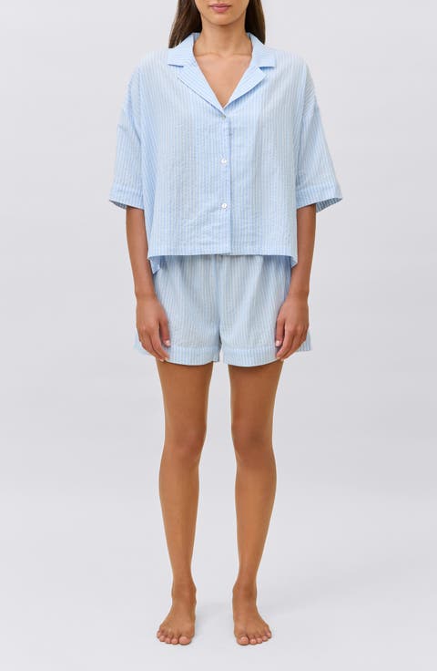 Sabring Stripe Boxer Pajamas