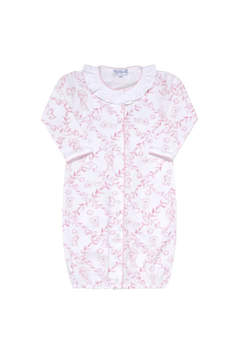 Nellapima Pink Bears Trellace Baby Converter Gown - Baby, Alternate, color, Pink
