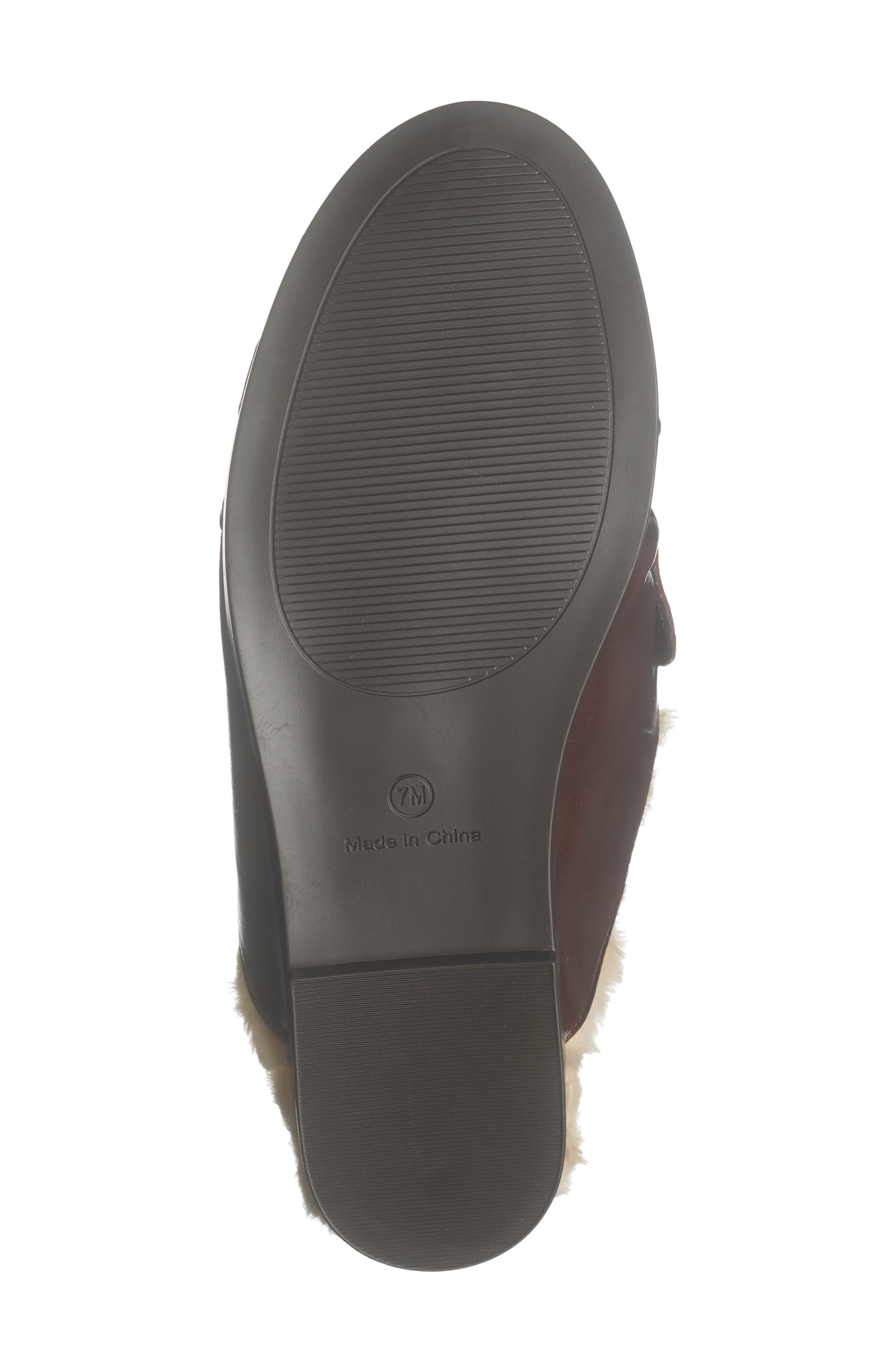 Faith Faux Leather Loafer Mule, Alternate, color, BROWN CHOCOLATE