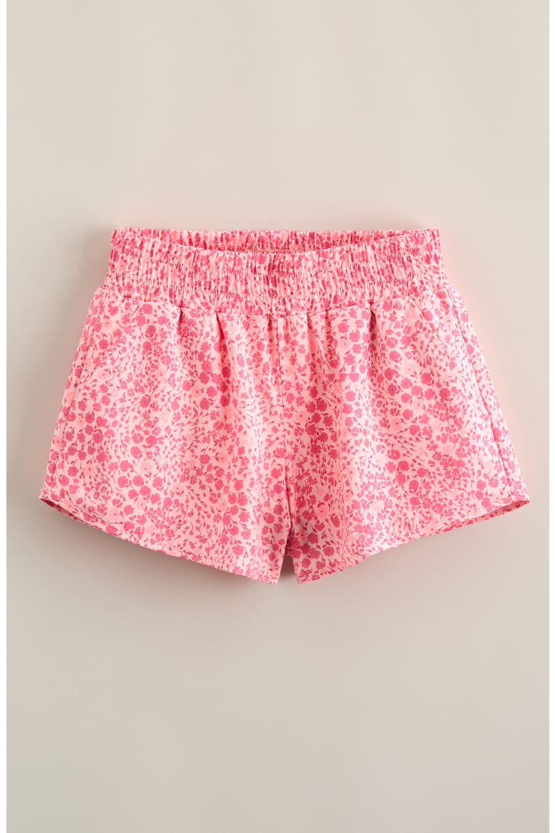 Kids' Out Pace Shorts, Main, color, PINK MULTI FLOWER PATCH
