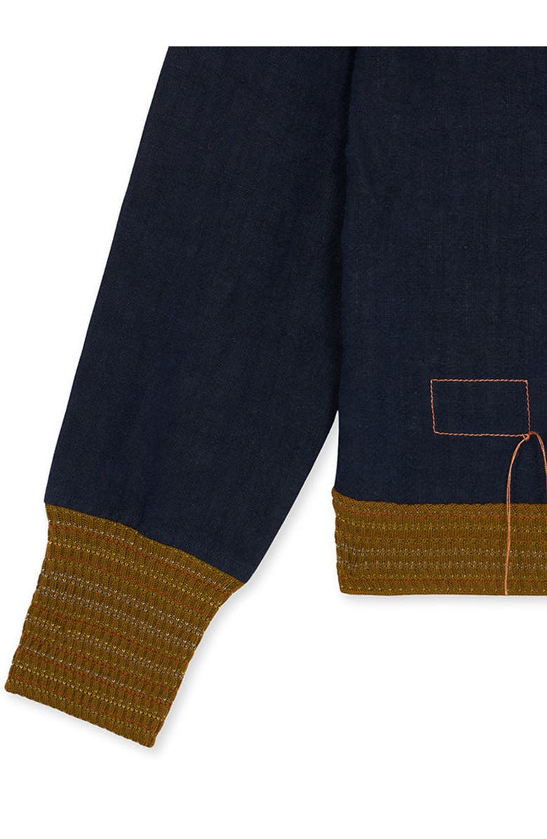 Fortela Regan Military Inspired Bomber Jacket, Alternate, color, Blue