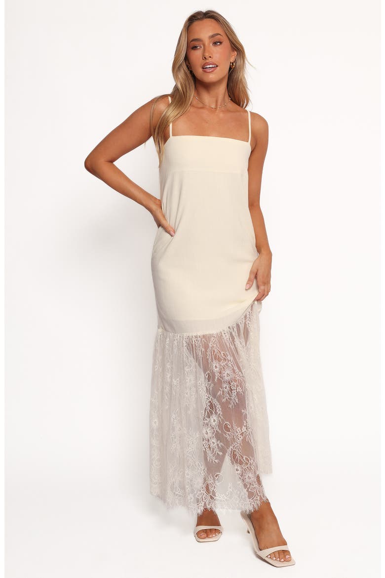 Grant Lace Sleeveless Maxi Dress, Alternate, color, CREAM