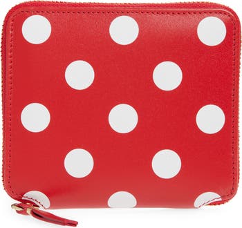 Comme des Garçons Wallets Dot Print Leather Wallet | Nordstrom