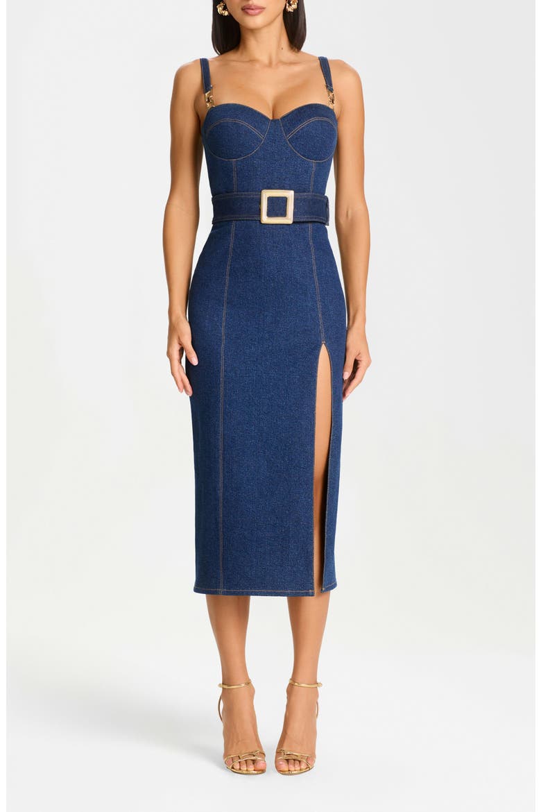 Jenna Denim Dress, Main, color, BLUE