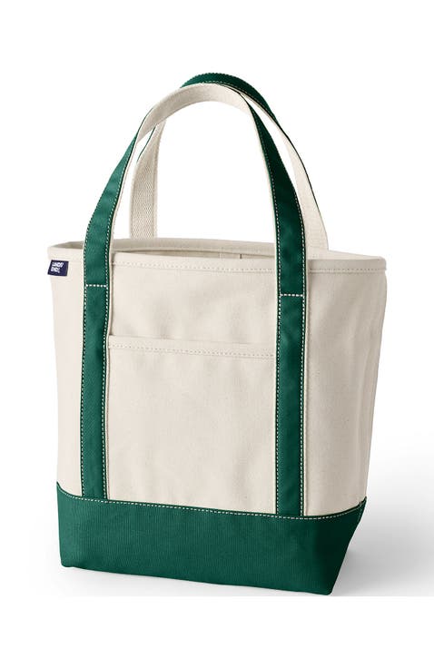 Open Top Canvas Tote Bag