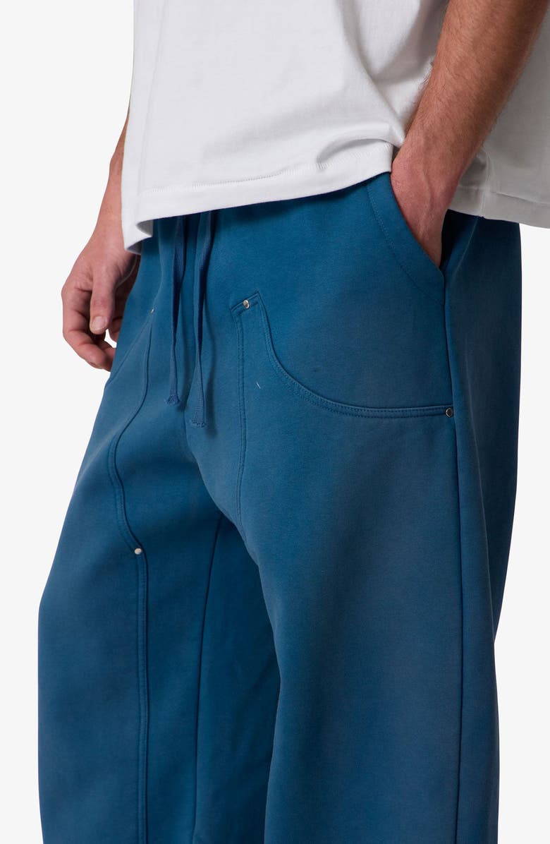 mnml West Baggy Fit Double Knee Sweatpants, Alternate, color, Blue