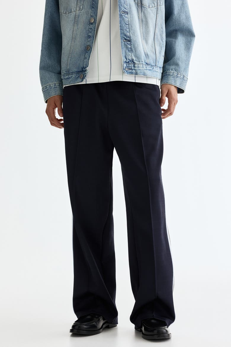 Relaxed Fit Track Pants, Alternate, color, Navy blue/stripes