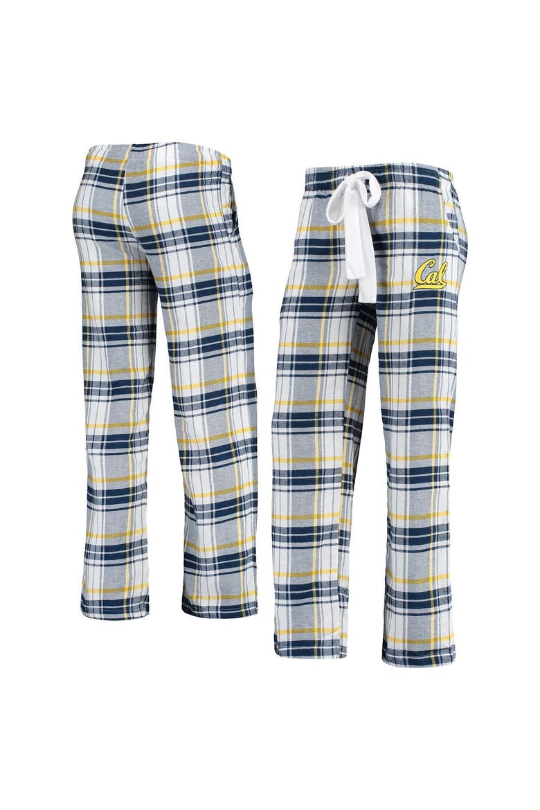 Women's Concepts Sport Navy/Gold Cal Bears Accolade Flannel Pants, Main, color, Navy