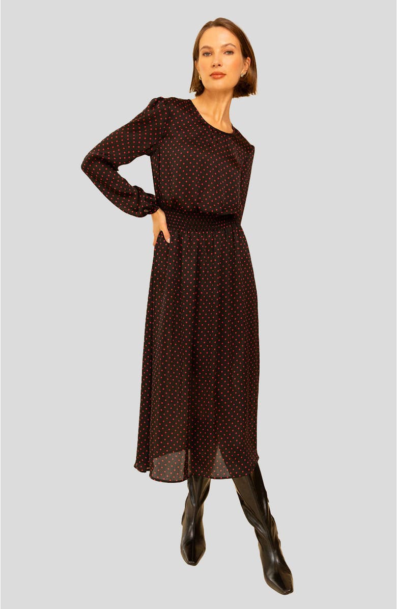 Whimsy + Row Greta Dress, Main, color, Red Polka Dot