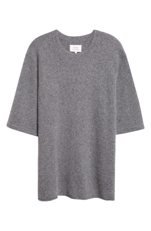 Loulou De Saison Raven Mercerized Wool & Yak Hair Blend Sweater In Gray