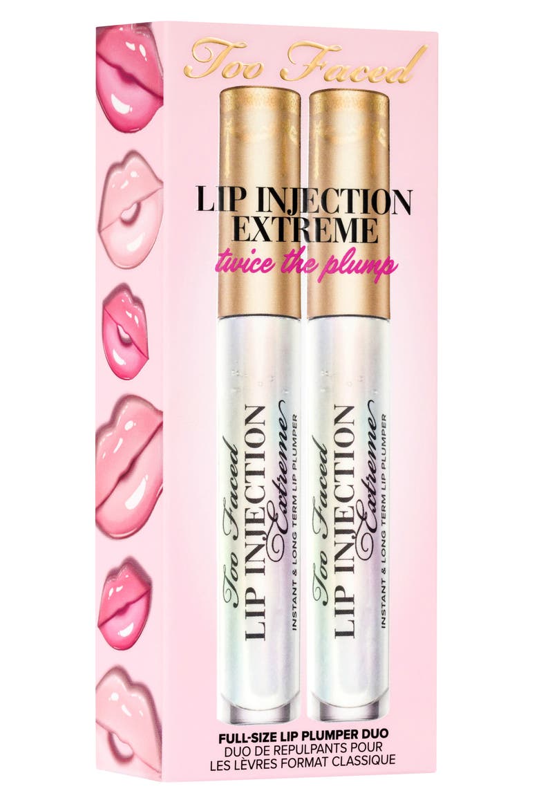 Lip Injection Extreme Twice the Plump Lip Gloss Duo (Nordstrom Exclusive) $58 Value, Alternate, color, CLEAR