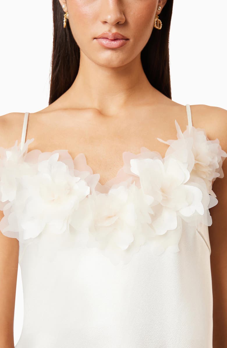 Elliatt Katalina Organza Floral Appliqué Satin Cocktail Minidress, Alternate, color, 