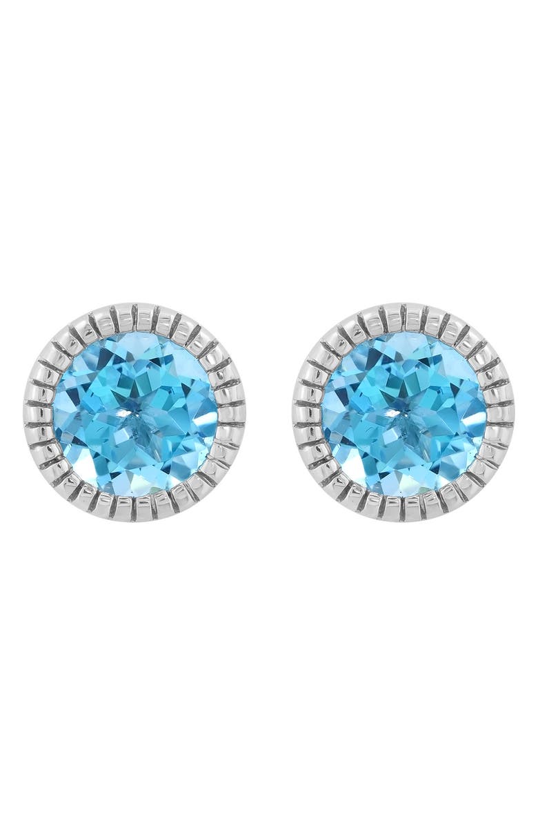 EFFY Sterling Silver Blue Topaz Stud Earrings, Alternate, color,