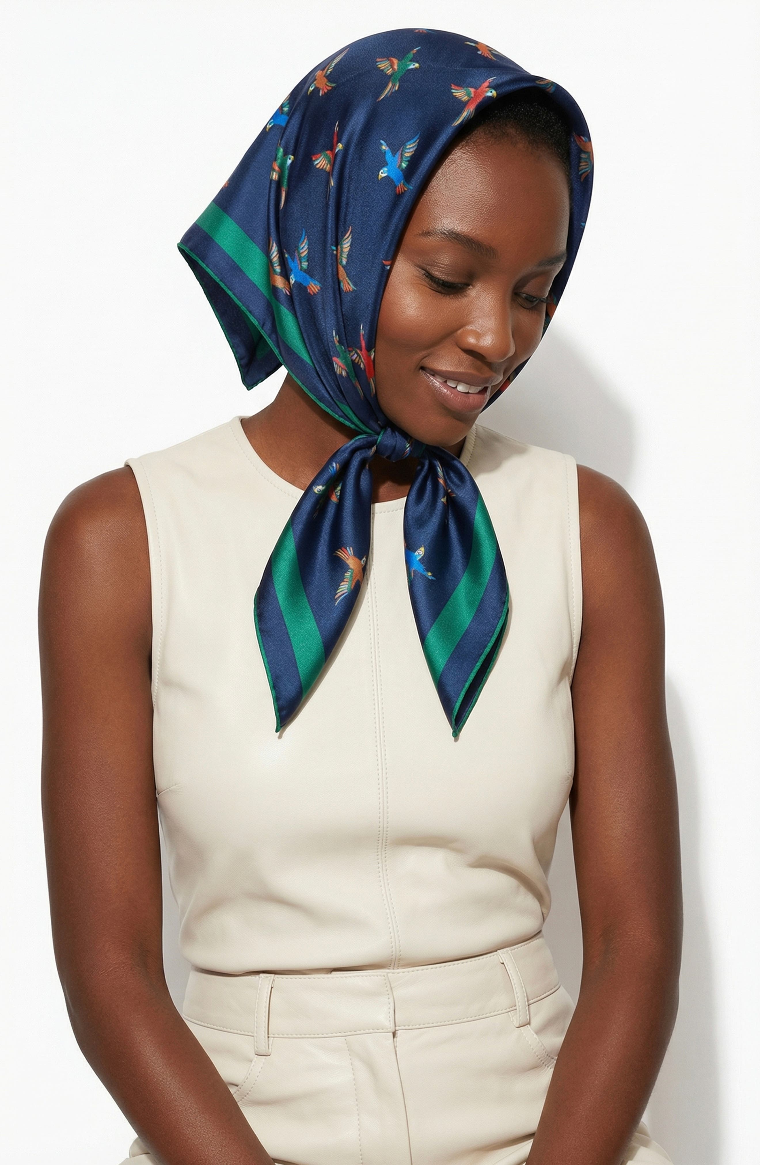 Jessie Zhao New York Freedom Wings Double Sided Silk Scarf (Women