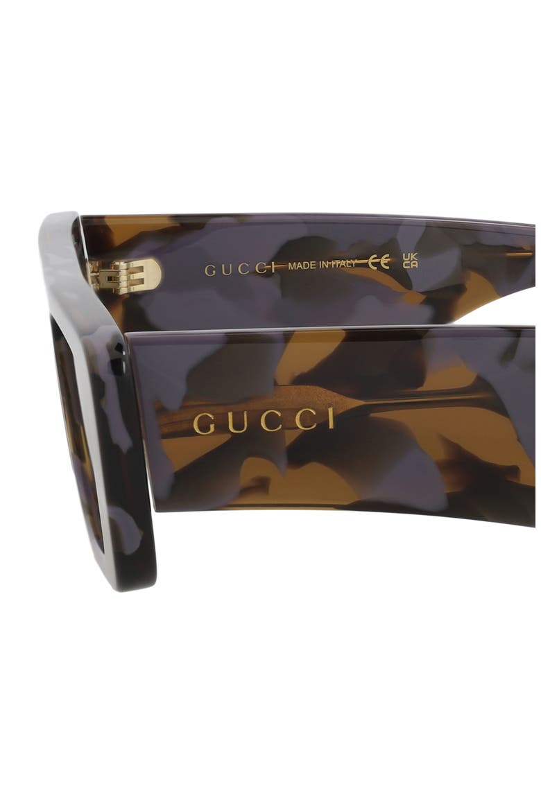 54mm Rectangle Fashion Sunglasses, Alternate, color, HAVANA HAVANA BROWN