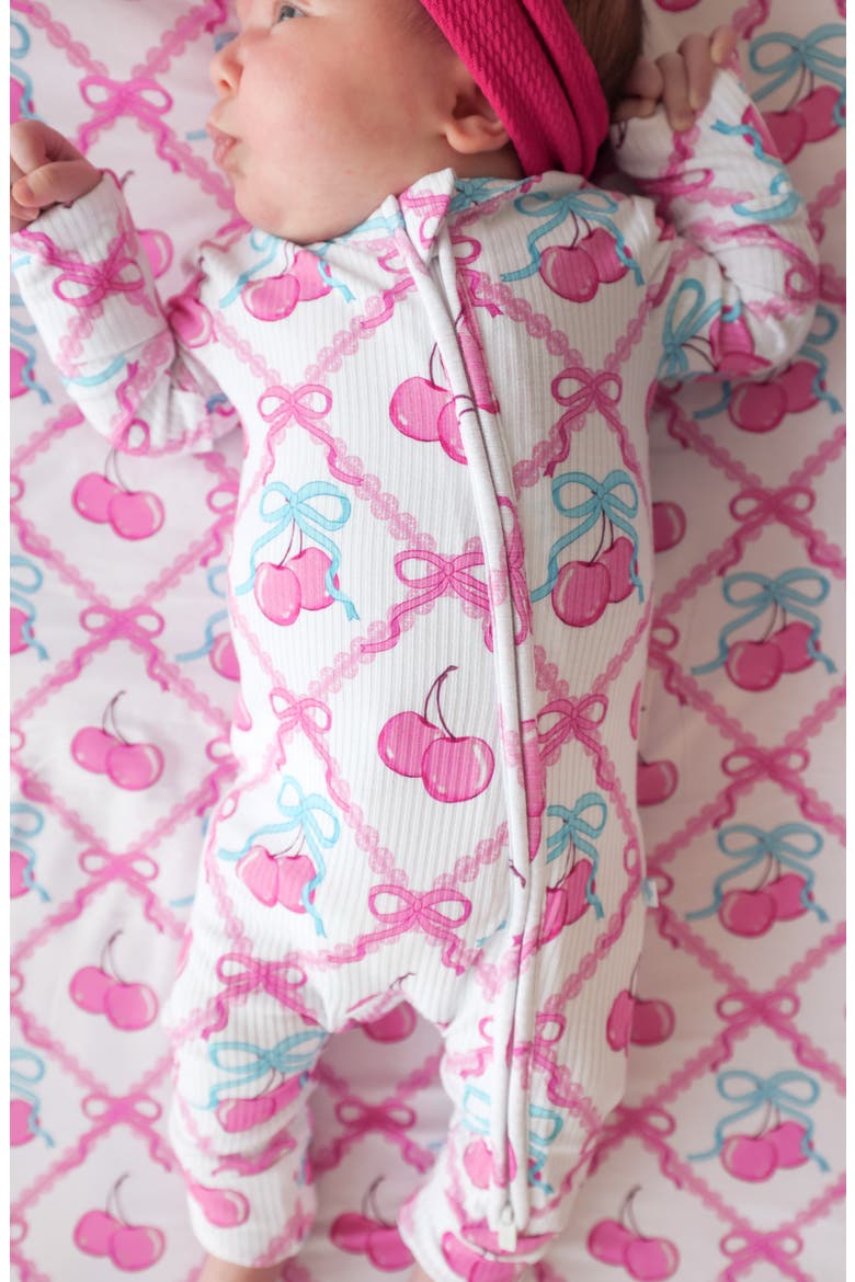 Printed Convertible Footie, Alternate, color, PINK