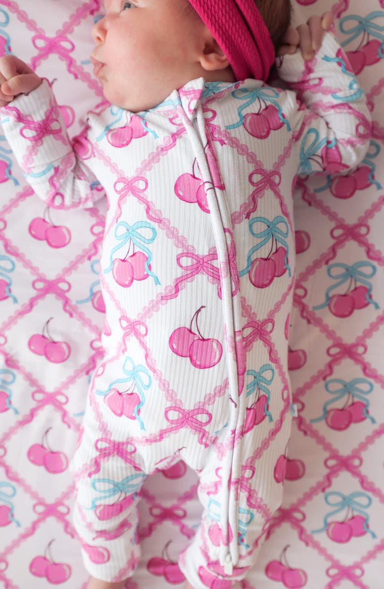 Posh Peanut Printed Convertible Footie, Alternate, color, Pink