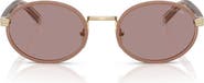 Prada 52mm Oval Sunglasses