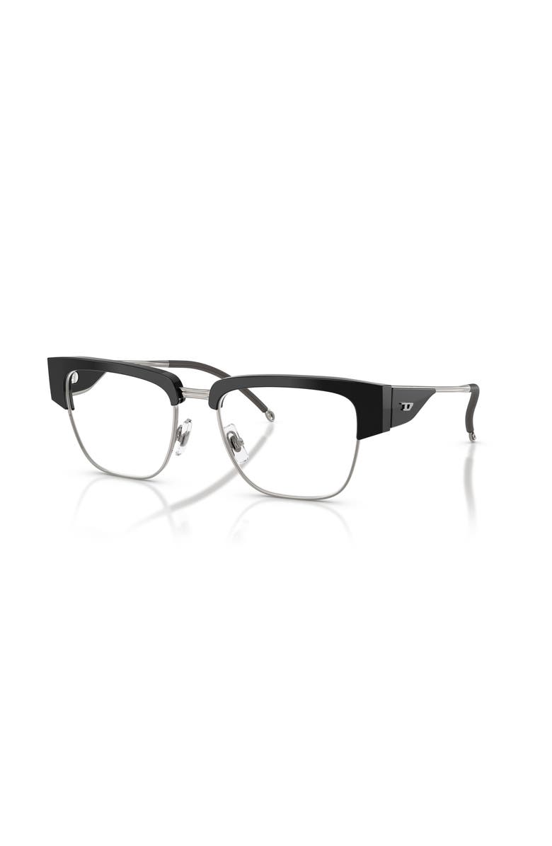 DIESEL<sup>®</sup> 55mm Square optical glasses, Main, color, Black