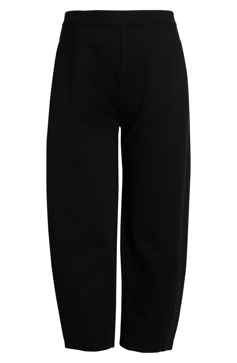 Eileen Fisher Lantern Double Knit Ankle Pants, Alternate, color, Black