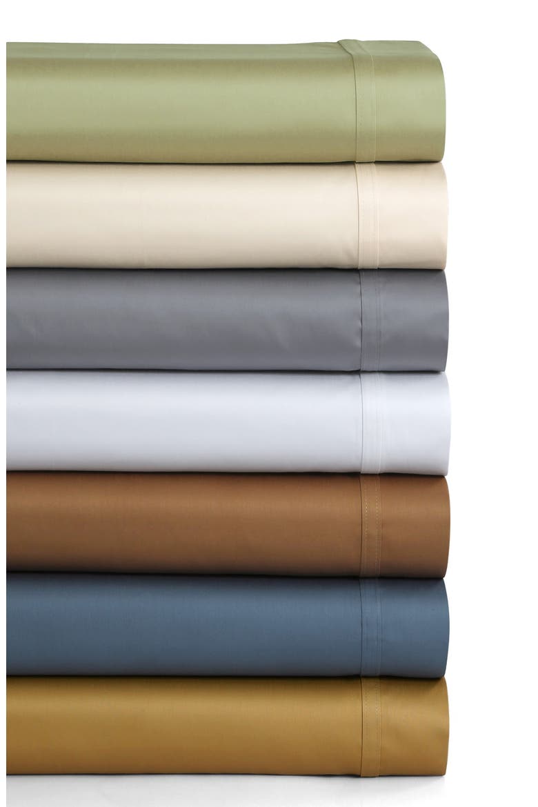 500 Thread Count Cotton Sateen Sheet Set, Alternate, color, MIDNIGHT BLUE