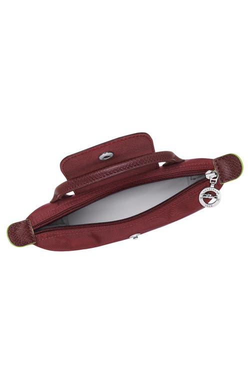 Longchamp Le Pliage Recycled Canvas Cosmetics Case In Red
