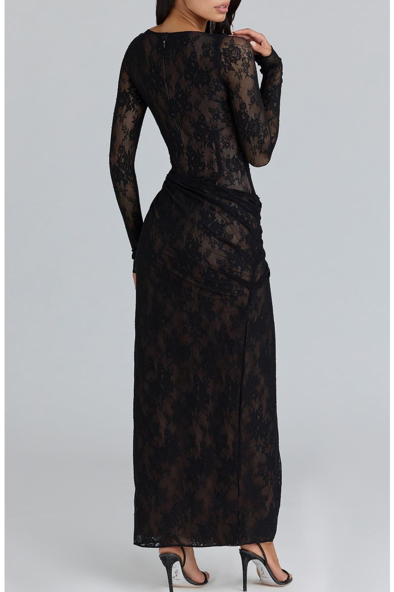 Sapphira Lace Gown, Alternate, color, BLACK