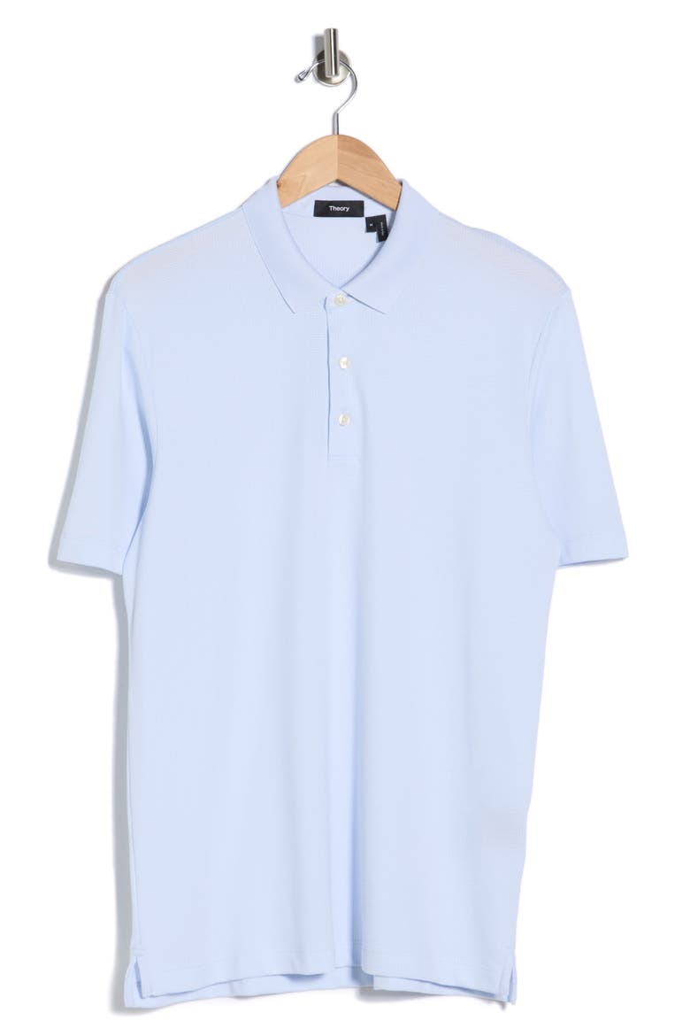Short Sleeve Polo, Alternate, color, OLYMPIC/WHITE