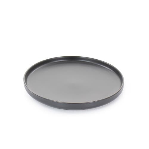 Elama Luxmatte Black 20 Piece Dinnerware Set In Black