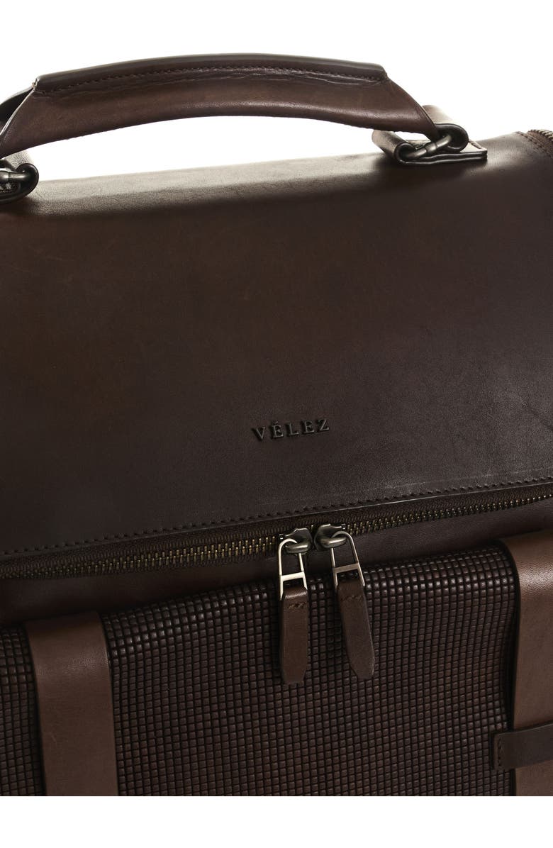 Velez New Archaeology Backpack in Vintage Leather, Alternate, color, Dark Brown