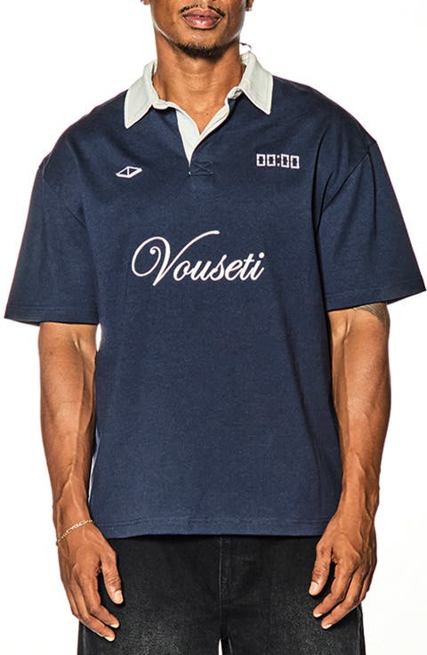 Post Game Embroidered Cotton Rugby Polo