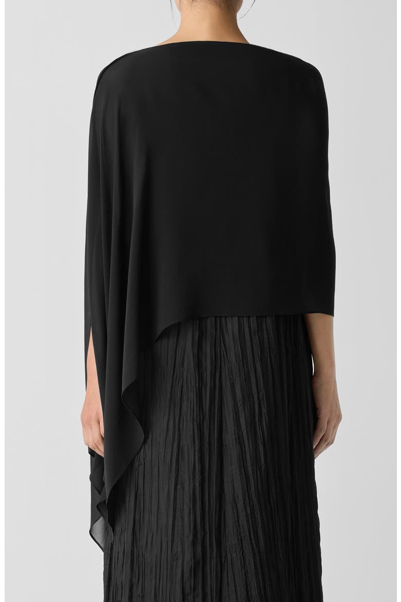 Tie Front Silk Jacket, Alternate, color, BLACK