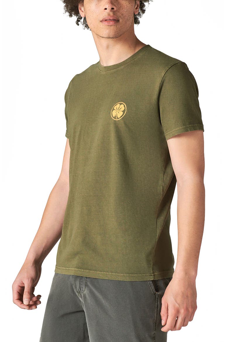 Peace of Mind Graphic Tee, Alternate, color, DARK OLIVE