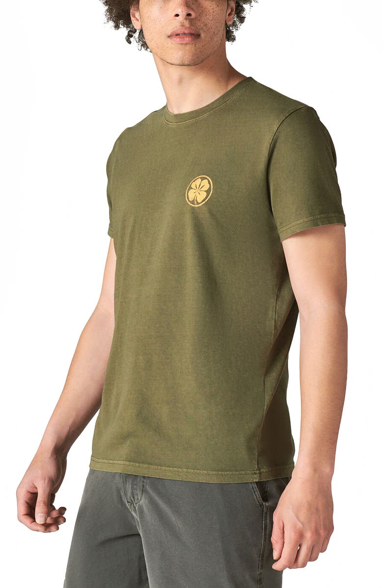 Lucky Brand Peace of Mind Graphic Tee, Alternate, color, Dark Olive