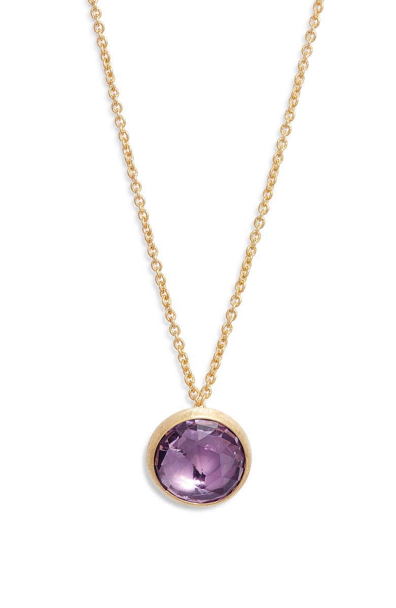 Marco Bicego Jaipur Color Amethyst Pendant Necklace, Main, color, 