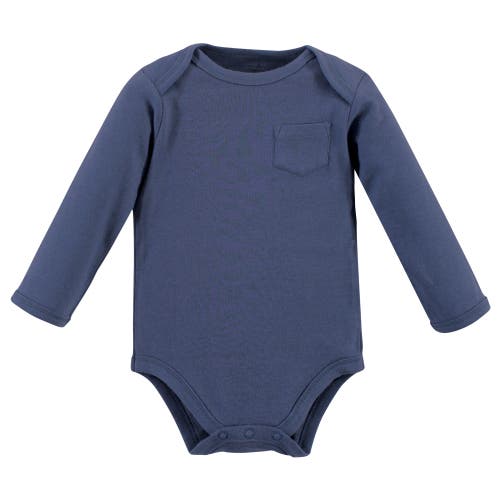 Touched By Nature Organic Cotton Long-sleeve Bodysuits In Multi