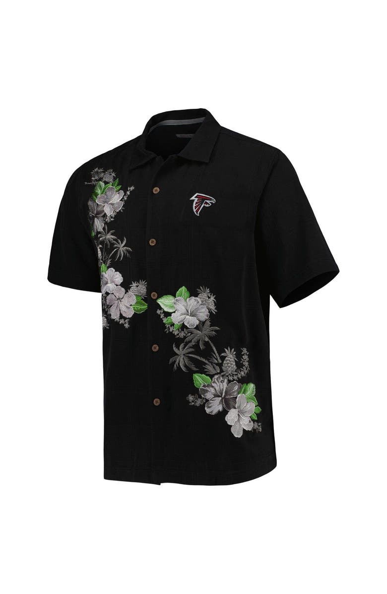 Tommy Bahama Men's Tommy Bahama Black Atlanta Falcons Sport Azule Oasis Camp Button-Up Shirt, Alternate, color, 