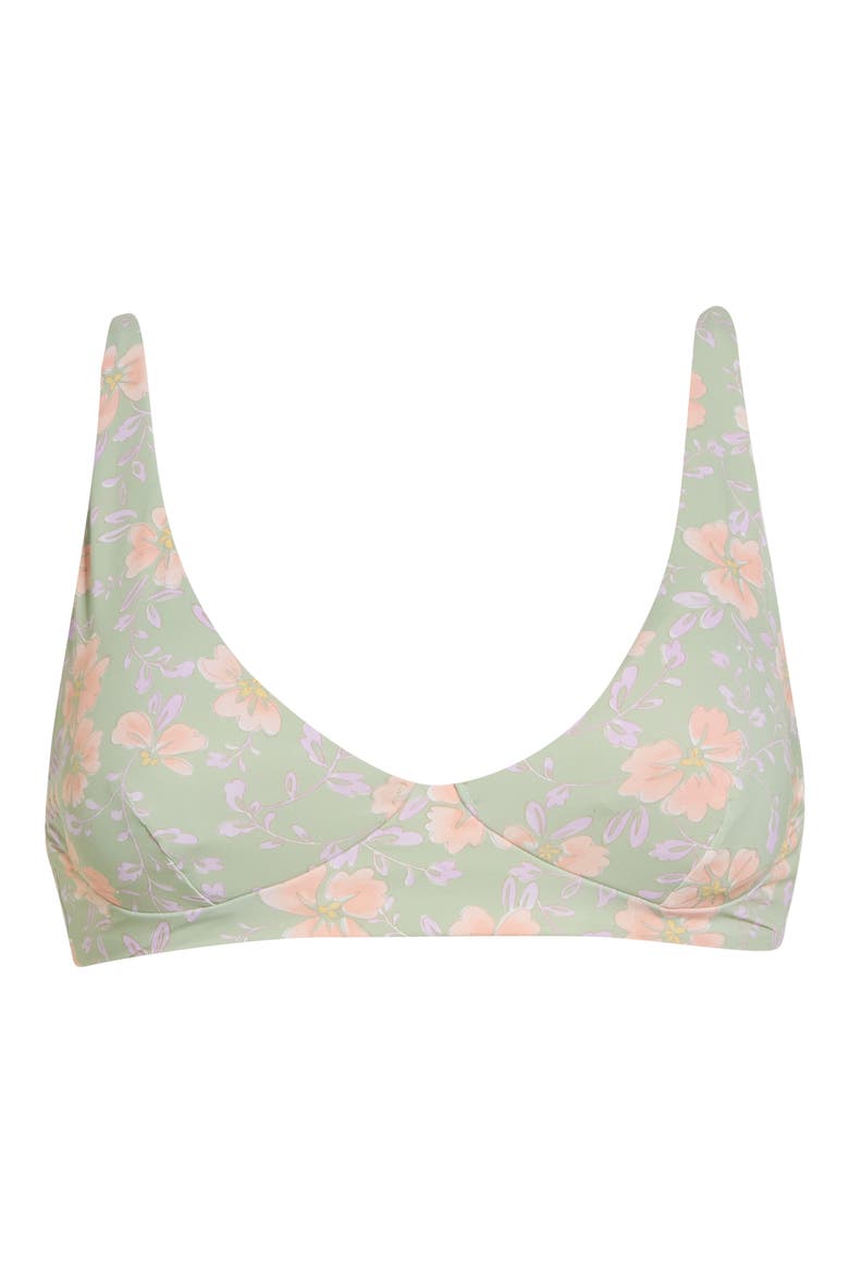 More To Sea Cami Plunge Bikini Top, Alternate, color, PISTACHIO