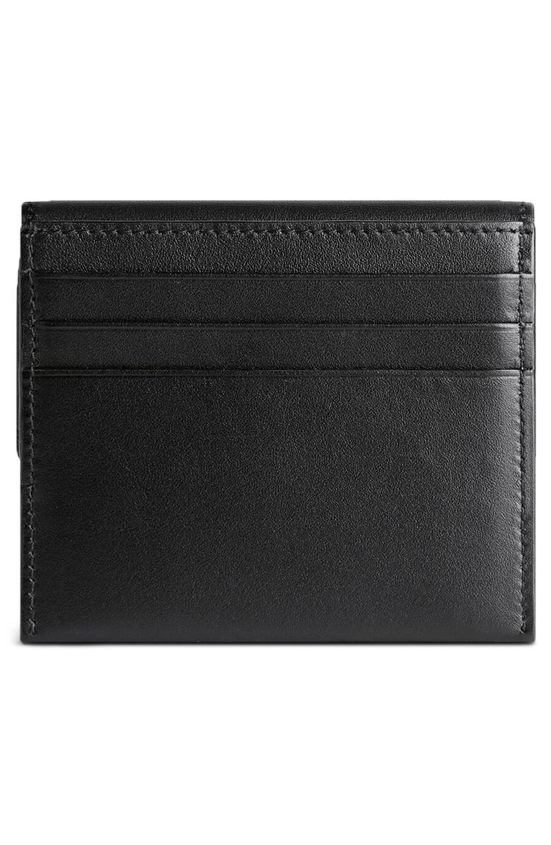 Balenciaga Rodeo Leather Wallet, Alternate, color, 1000 Black
