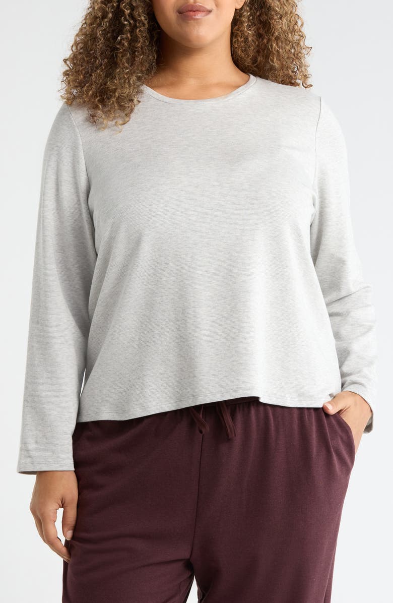 Eileen Fisher Crewneck Top, Main, color, Dark Pearl