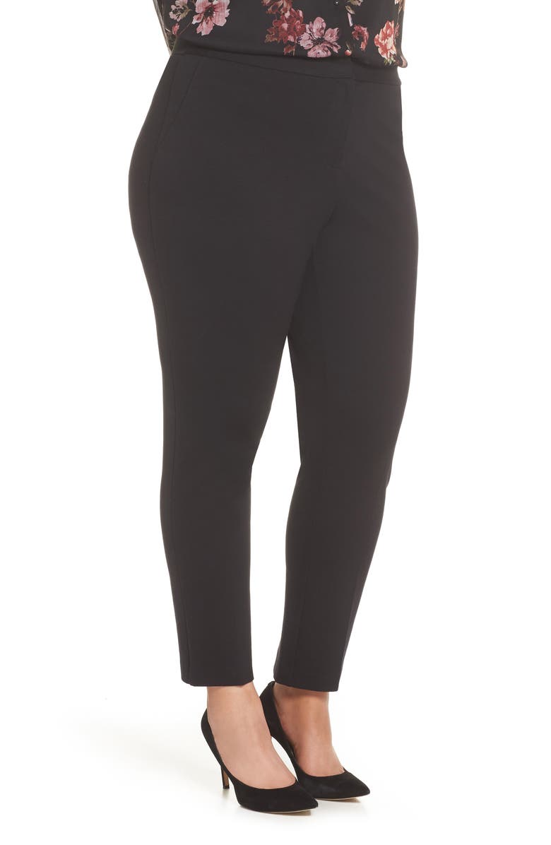 Vince Camuto High Rise Ankle Skinny Ponte Pants, Alternate, color, 
