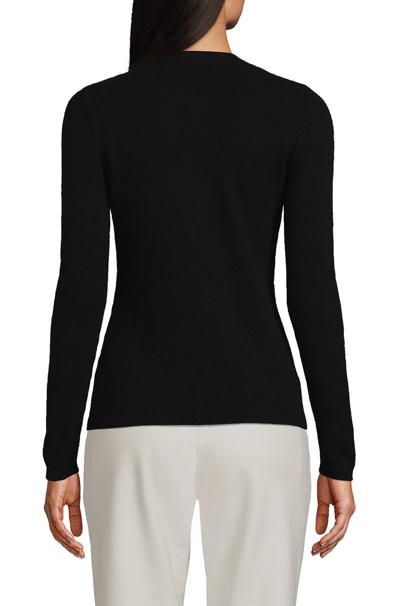 Lands' End Cashmere Sweater, Alternate, color, Black
