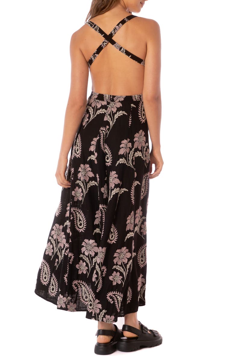 Maaji Canary Cover-Up Maxi Dress, Alternate, color, Black