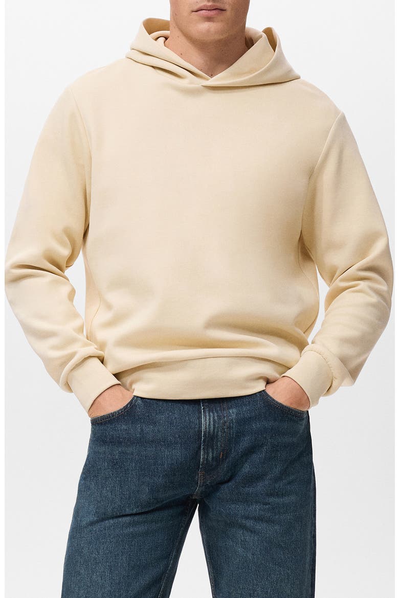 Regular Fit Fleece Hoodie, Main, color, ECRU