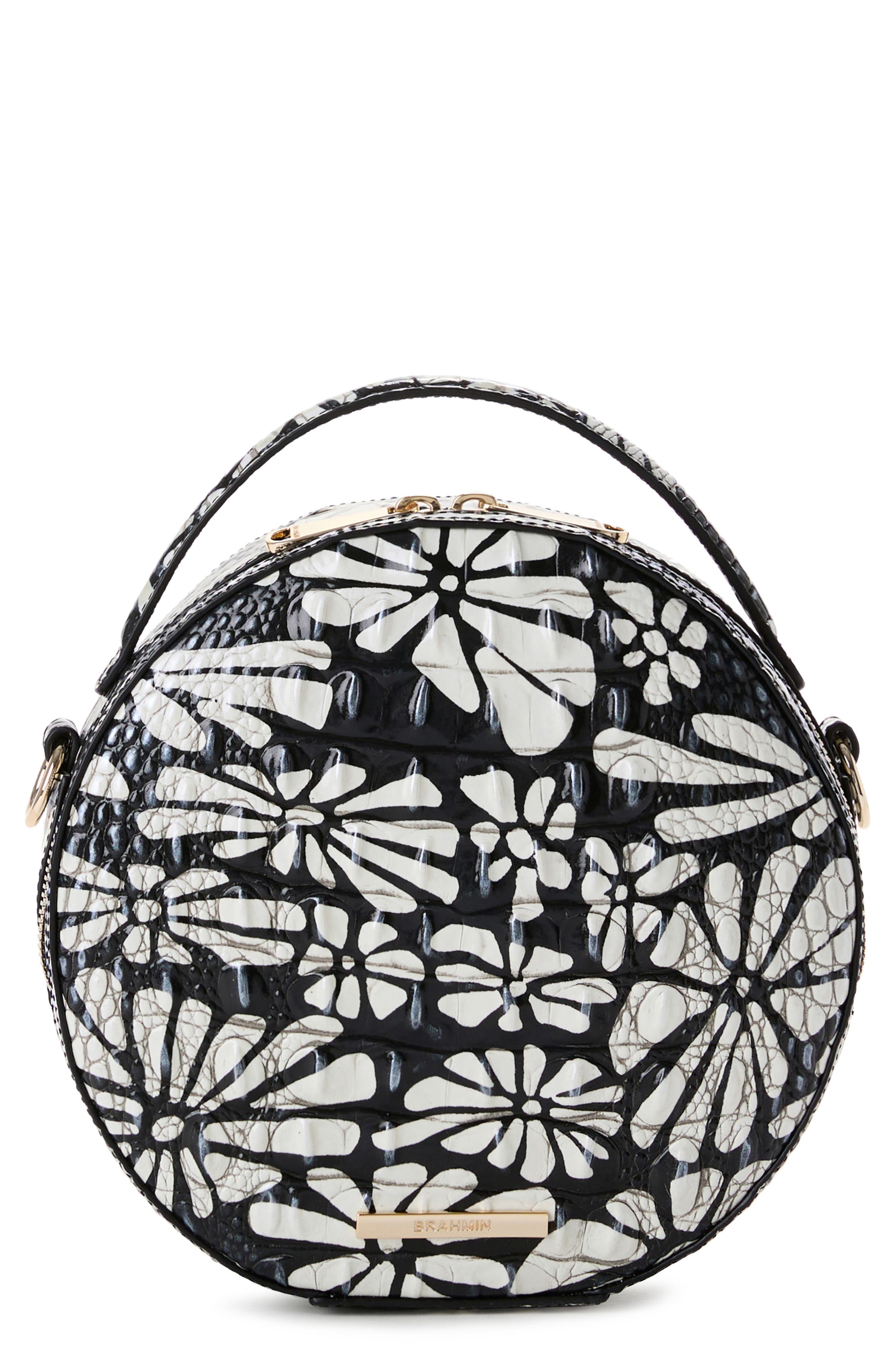 Brahmin Lane Croc Embossed Leather Crossbody Bag, Main, color, 