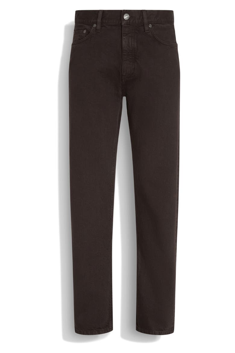 Roccia City Fit Jeans, Alternate, color, DARK BROWN