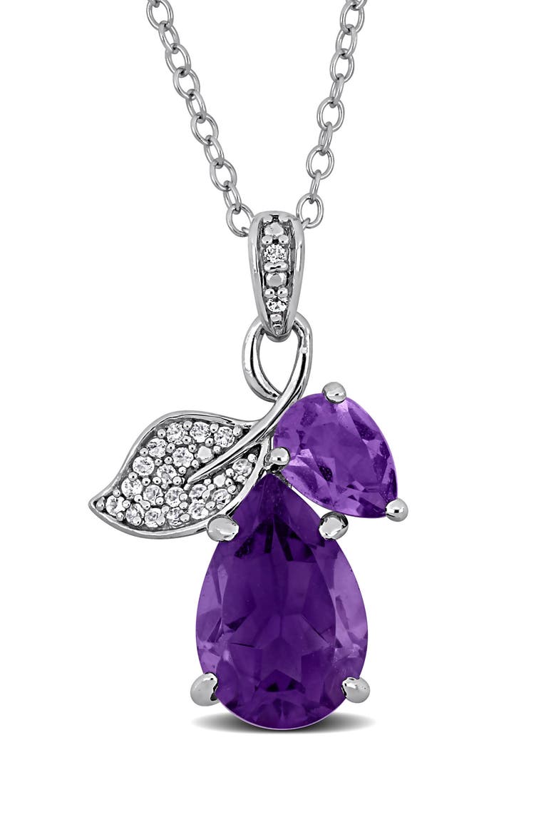 Pendant Necklace, Main, color, PURPLE