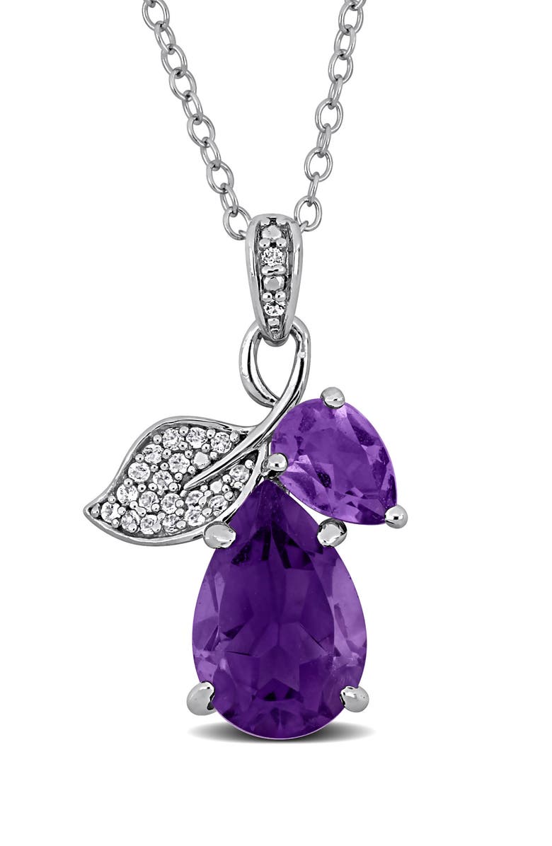 DELMAR Pendant Necklace, Main, color, Purple